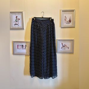 Polka Dot Palazzo Pants in Petite Medium